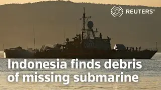 Indonesia finds debris of missing submarine