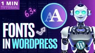 How To Add CUSTOM FONTS to WordPress 6.3+ | Block Theme