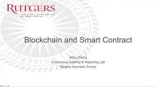 Blockchain and Smart Contract - Fall 2020 Prof. Vasarhelyi