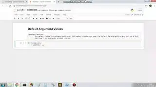 Python 021: Default Argument Values - an important warning