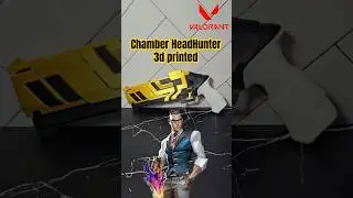 Chamber HeadHunter🔥 3d printed Valorant IRL #valorant #bambulab #3dprinting #riotgames #gaming