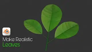 Make Realistic 3d leaf model in blender | Leaf making Tips Blender for beginners