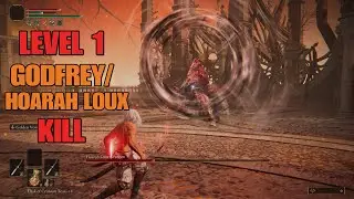 Elden Ring - Level 1 Solo Godfrey Kill (No Summons)