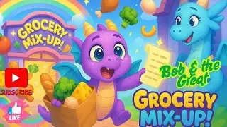 Bob and the Great Grocery Mix-Up! 🐉🛒 | Fun Learning Kids Story | Pebble Pop Kids