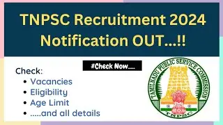 TNPSC Recruitment 2024