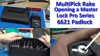 (581) Multipick Rake Raking Open a Pro Series Master Lock 6621