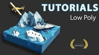 Antarctica | Low Poly | Cinema 4D Tutorial