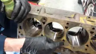 Checking for cracks using Magnaflux (magnetic particle crack detection)