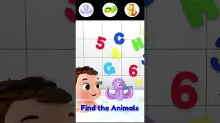 Can you find the animals?? 🐙 #littlebabybum #shorts