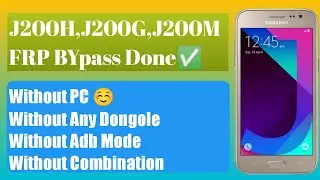 Samsung J2 Frp Bypass 2022 || Samsung J200F / J200G Remove Google Account Lock New Method 2022