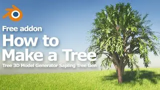 Blender Tree Generator | Free Addon Sapling Tree Gen