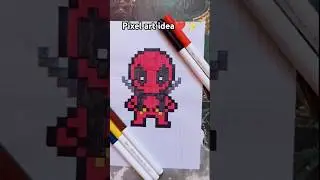 ❤️Deadpool Pixel art ideas✨ #deadpool #pixel #pixelart #pixelartideas #art #drawing #artideas