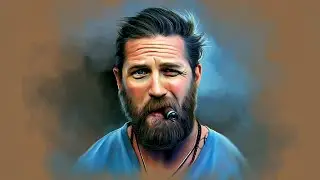 Crazy TRICK to create AMAZING Digital Portrait Tom Hardy in Photoshop EASY!