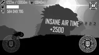 Hill Climb Racing \ Ragnarok \ 15964 meters on Big Finger