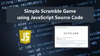 Simple Scramble Game using JavaScript DEMO