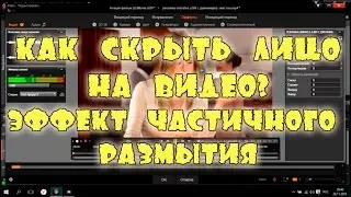 Как скрыть (лицо, автомобильный номер, и т.д.) на видео? Эффект частичного размытия.