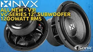 New from NVX - VCW124 VCW122 V3 - 1200watt RMS subwoofers