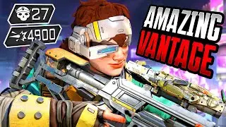 AMAZING VANTAGE 27 KILLS & 4900 DAMAGE (Apex Legends Gameplay)