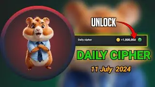 Hamster Kombat Daily Cipher Morse Code || 11/07/2024 || Claim 1,000,000 Coins Task Reward