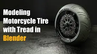 Blender Tutorial - Modeling Motorcycle Tires with Tread