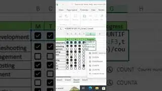 How to Create a Progress Tracker in Excel Using Checkboxes