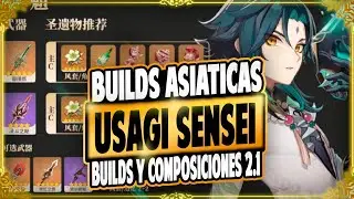 LAS TOP BUILDS ASIATICAS DE PERSONAJES 🏅 Tier List Usagi Sensei 2.1 | Genshin Impact Español