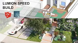 Lumion 10 Speed Build - Residential Frontyard Landscape Design