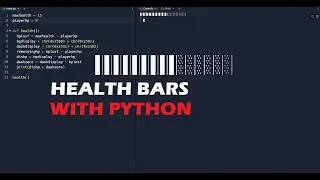 How to create a health bar or inventory status bar in a Python text based game