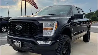 2021 Ford F150 STX 4x4 Black Covert Edition Leveled on 34s Truck Review