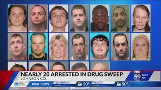 Warrants served for dozens of people in Johnson County drug crackdown