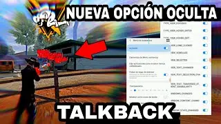 ESTA ES LA NUEVA OPCIÓN OCULTA DEL TALKBACK PARA DAR TODO ROJO SIN LEVANTAR MIRA FREE FIRE