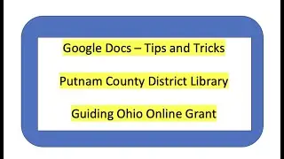 Google Docs - Tips and Tricks