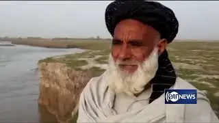 Kokcha River swallowing agricultural land in Takhar