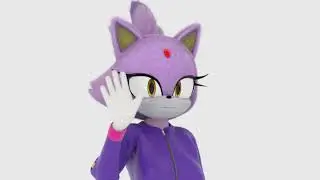 4K Blaze The Cat animation test w/Fur