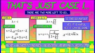 CalcBLUE 2 : Ch. 19.3 :  Example of Lagrange : Oh, the Algebra...