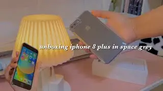 unboxing iphone 8 plus  space grey 🩶 in early 2024 ☁️ philippines // kym