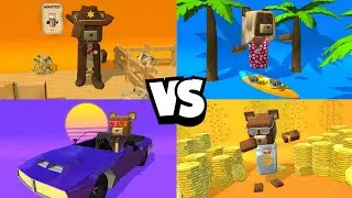 ШЕРИФ МИШКА VS ЛЕТНИЙ МИШКА VS НОЧНОЙ МИШКА VS РЭПЕР МИШКА! КАКОЙ СКИН КРУЧЕ? - Super Bear Adventure