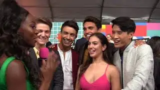 Power Rangers Ninaj Steel Cast dance at the 2018 Kids Choice Awards