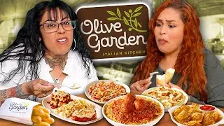 Mexican Moms Try the ENTIRE Olive Garden Menu