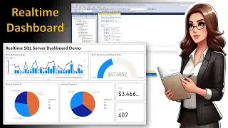 Power BI: Complete Realtime Dashboard Demo using SQL Server Database from start to end