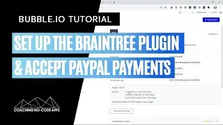 How to Set Up Bubble's Braintree Plugin & Accept Paypal Payments