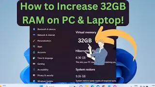 How to Increase 32GB RAM on PC & Laptop! | Increase Virtual Memory on Windows 10/ 11 for Gaming-2023