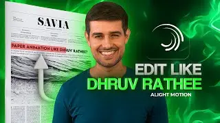 How to edit like dhruv rathee | Alight motion 🧠