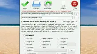 Alien Frontend GUI - Package Converter - Linux MInt 7