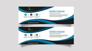 Corporate Web banner Design - Photoshop CC Tutorial