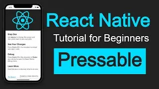 React Native tutorial #33 Pressable | Long press