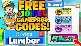 All FREE +19 PET EQUIP GAMEPASS Codes - Lumberjack Simulator Roblox