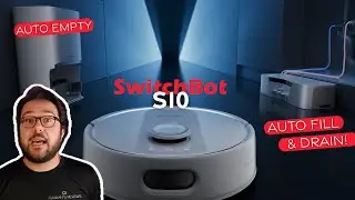 SwitchBot S10 Mopping Vacuum Robot w/ Auto Fill & Auto Drain Water Station!