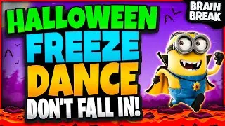 Halloween Freeze Dance: Don't Fall In | Halloween Brain Break | Game For Kids | Just Dance GoNoodle