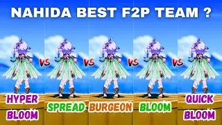 Nahida Best Team !? Best F2P Teams and Build for Nahida || Nahida On-Field DPS [ Genshin Impact ]